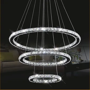 

Modern Luxury Crystal LED Chandelier Nordic Living Room Dining Room Bedroom Pendant Light Home Interior Lighting Decorative Lamp