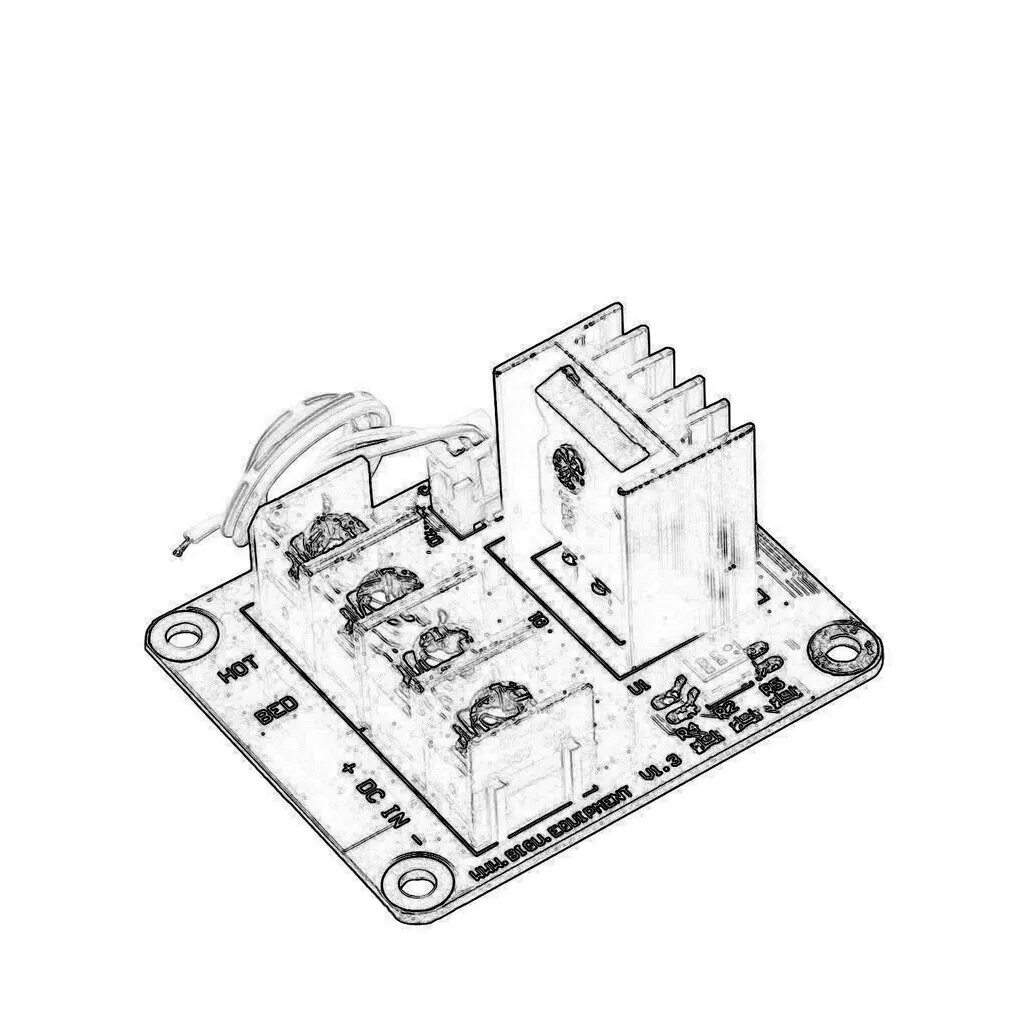 3D принтер горячей кровати модуль питания/фокус MOSFET Модуль расширения inc. 2pin свинец с кабелем для Anet A8 A6 A2 ramps 1,4