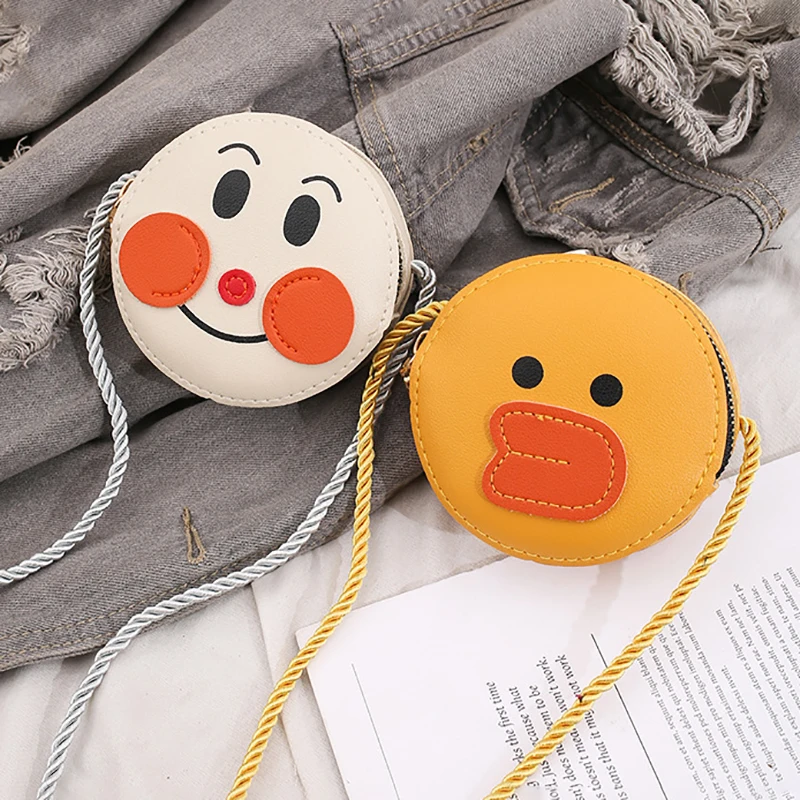 

1Pcs PU Leather Children Messenger Bag Cute Cartoon Kids Waist Wallet Protable Cute Children Belt Bags