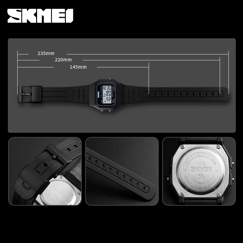 Часы наручные SKMEI женские цифровые спортивные модные светодиодные