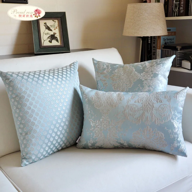 

Proud Rose European Classical Jacquard Pillowcase High-grade Household Decor Back Cushion Office Back Pillow Waist Cushion