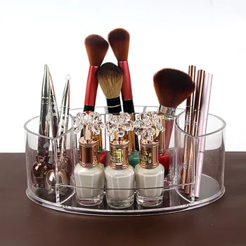 

Dresser Transparent Cosmetic Storage Box Acrylic Make Up Organizer Of Nail Polish Makeup And Brush Plastic Storage Container