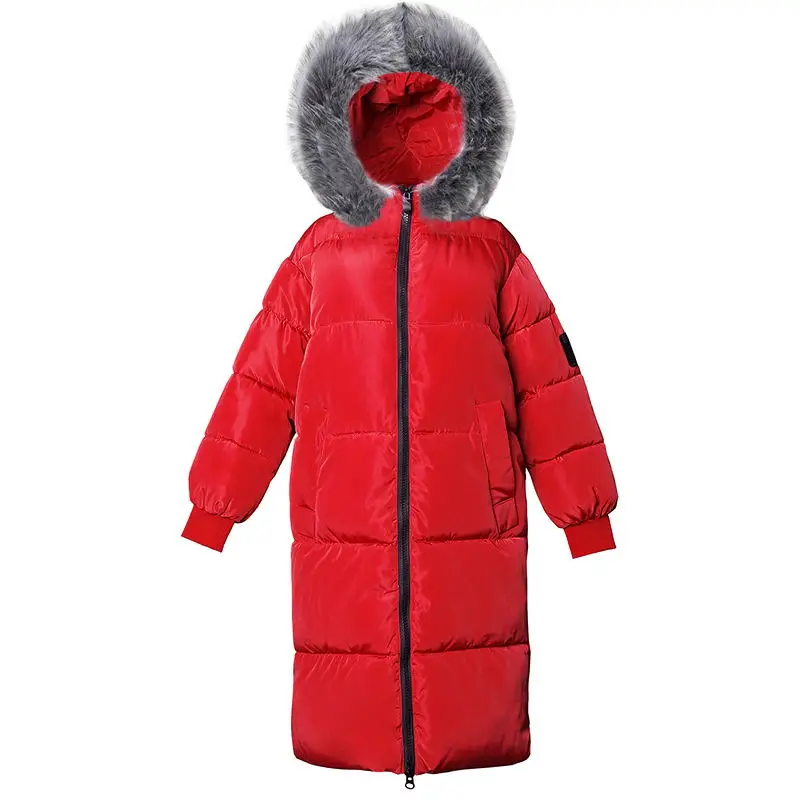 Большой Размер 7XL, женский пуховик, модное зимнее пальто, женские удлиненные парки, утолщенная теплая зимняя куртка, Женское пальто большого размера - Цвет: red 4