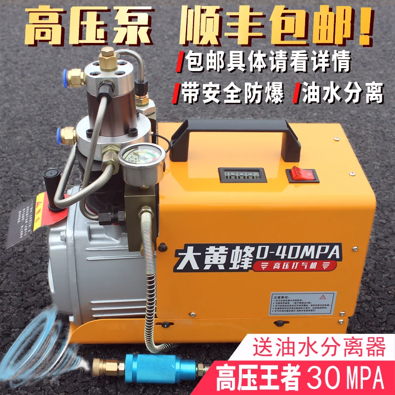 

Hornet high pressure air pump 30mpa high pressure air pump 40mpa small single cylinder water cooled electric air pump