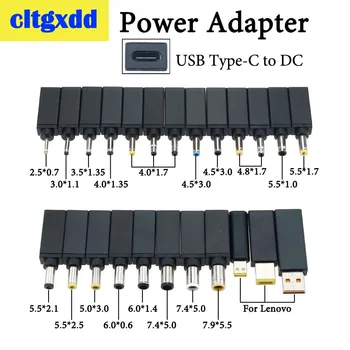 

2pcs Laptop PD Power Adapter Connector DC Plug USB Type C Female to DC Male Jack Converter for Lenovo Asus HP Notebook Charger