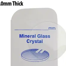99 шт, толщина 2,0 мм, плоское минеральное стекло для часов, выберите размер от 24 мм до 40 мм для часовщиков и ремонта часов