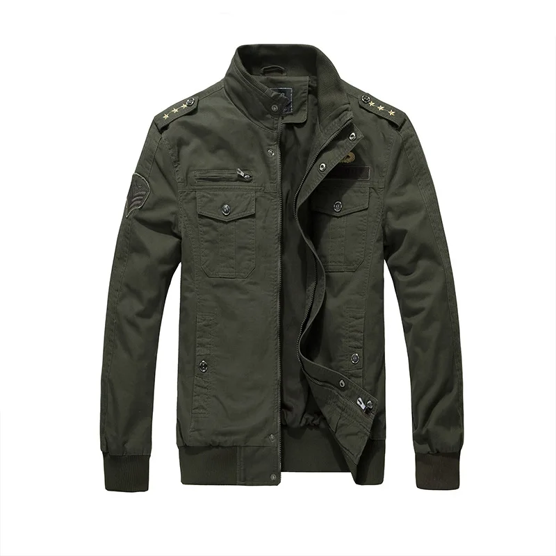 

New Style Autumn Army Workwear Jacket Air Force One MEN'S Bomber Jacket Casual Large Size Workwear a Generation