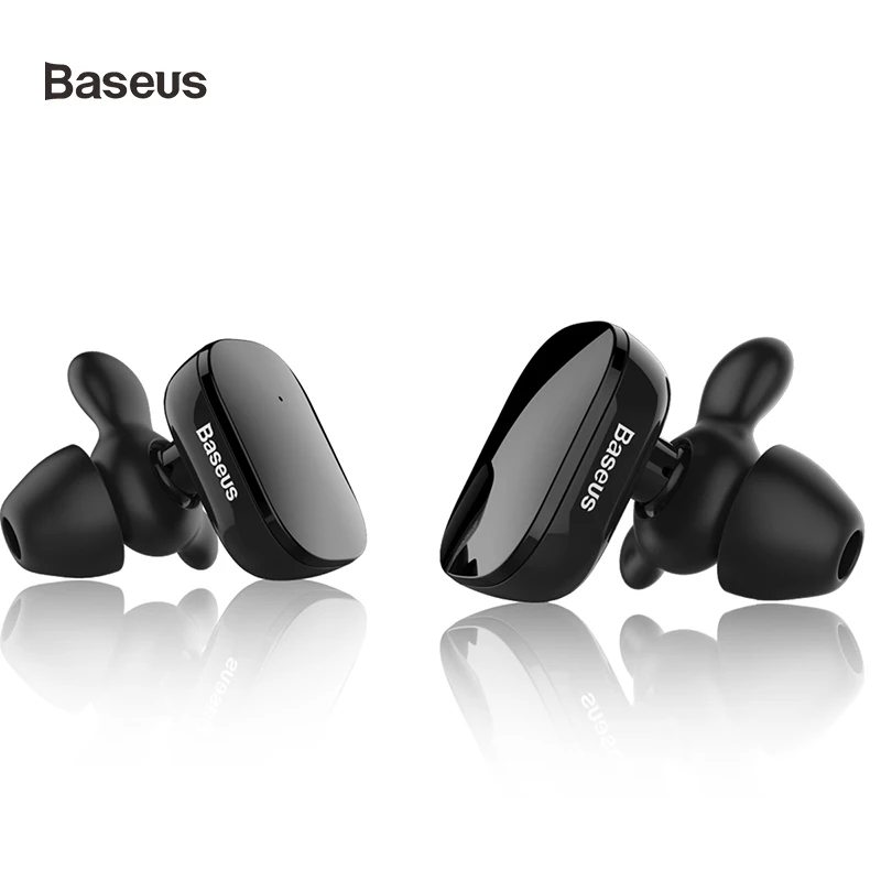 

Baseus W02 100% TWS Wireless Bluetooth Earphones With Microphone 4D Stereo, 60mAh Smart Touch Control Truly Wireless hearphone