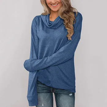 

2020 Women Tshirt Women Fashion Long Sleeve Solid T-shirt Casual Tops Top Women T Shirt