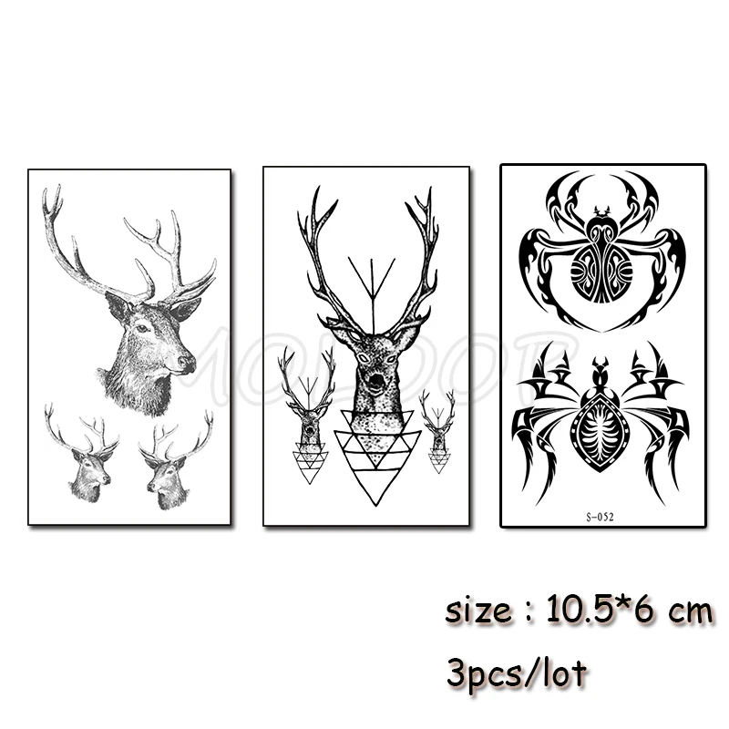 25 Temporary Tattoo Water Transfer Tatoo Sticker Tattoo Black Panda Paw Print Cat Tatto Body Art Fashion Tatoo Girl Boy Arm Tatto - Цвет: 25
