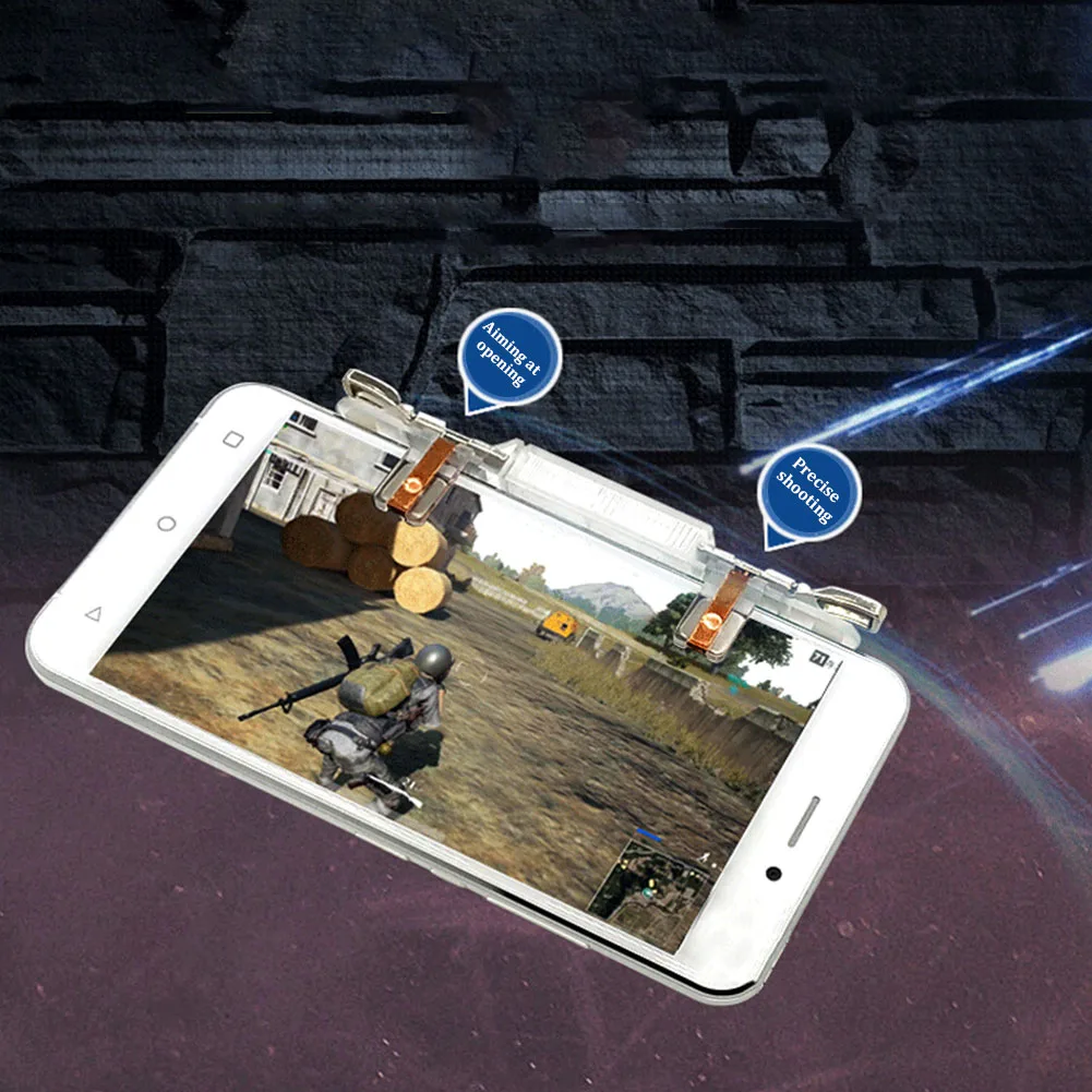 Игровой триггер контроллер для PUBG геймпад Aim Fire Shooter клавиша джойстик Android iPhone IOS