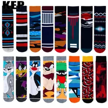 Тренд, модные популярные зимние забавные Хлопковые женские носки теплые, мягкие мужские носки в стиле хип-хоп, популярные уличные рождественские носки в стиле Харадзюку