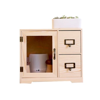 

Desktop Receive Cassette Shelf Draw-out Type Solid Wood Door Office Desk Cosmetics Receive A Case