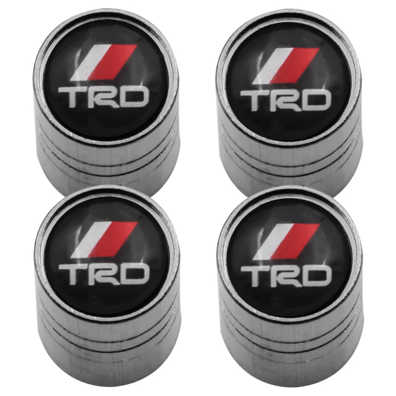

4PCS Car Styling Wheel Tire Parts Valve Cap Plugs Cover for Toyotas Crown COROLLA REIZ TRD Racing LOGO Tire Auto Accessories