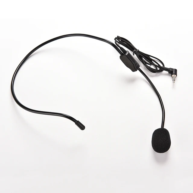Portable Head-mounted Headset Microphone Wired 3.5mm Plug Guide Lecture Speech Headset Mic For Teaching Meeting 2