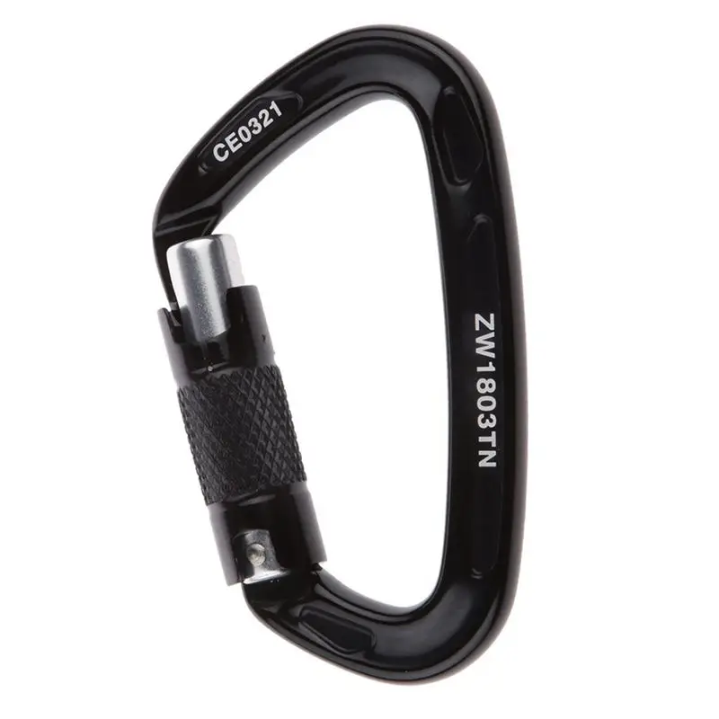 24KN D-Ring Climbing Equipment- Snap Hook, Carabiner Snap Hook for Mountaineering Climbing- Maximum Load 2400KG