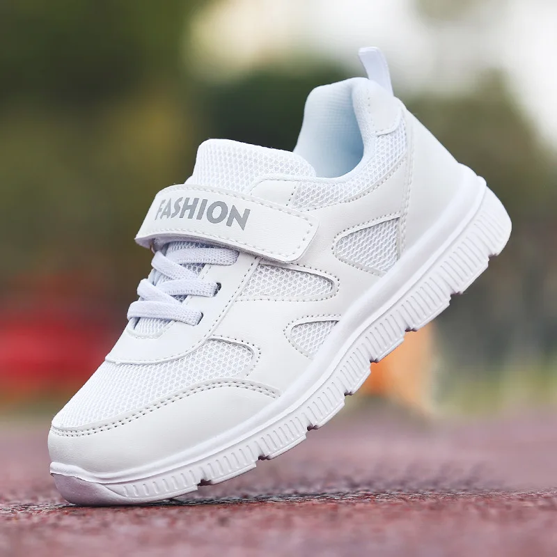 

Children Running Athletic Shoes 2019 Young STUDENT'S New Style Summer BOY'S Soft-Sole White Mesh Campus Performance Shoe