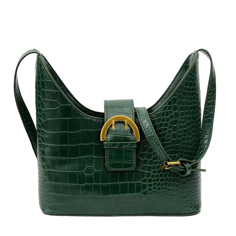 

Embossed Single-shoulder Bag for Women 2019 New Style Crocodile wen wen Oblique Bag Cool Korean-style Fashion Shoulder Bag