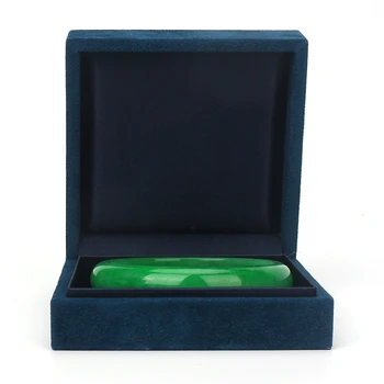 

Retro 2020 New Listing Bracelet Box Velvet Convex Square Suede Material Two Colors Storage Display Groove For Tasteful Female