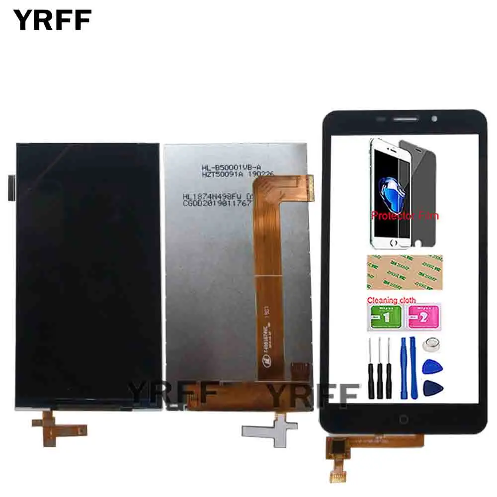 

LCD Display For Leagoo Z9 Touch Screen Digitizer Panel Front Glass 3M Glue Wipes Tools Protector Film