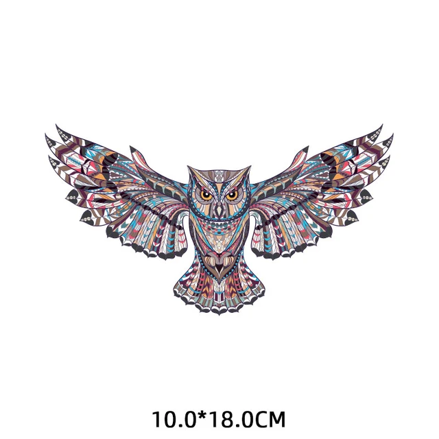 ZOTOONE Cartoon animal patch paste heat transfer vinyl owl elephant butterfly costume DIY micro chapter hot press patch sticker 934