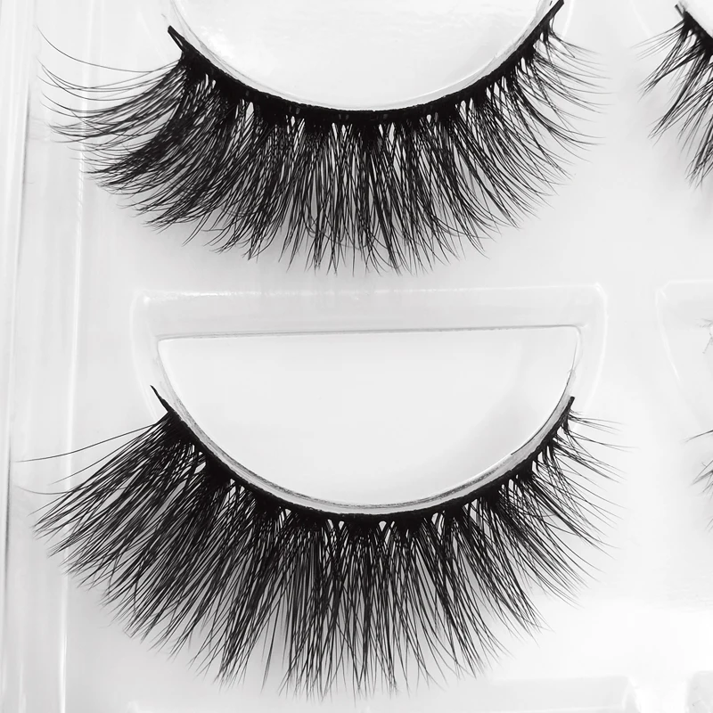 5 pairs 3d mink eyelashes natural hair long eyelashes dramatic makeup lashes fluffy eyelashes  winged false eyelashes