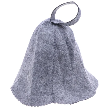 

1pcs 2 Colors Practical Felt Head Protection Bath Anti Heat Free Size Russian Style Shower Cap Sauna Hat