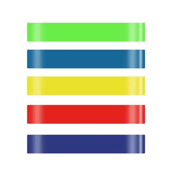 

Durable Resistance Bands Multi-function 5pcs Resistance Bands Latex Loops for Gym Workout Exercise Fitness Yoga 5 Colors