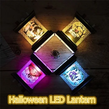 

Witch Lamp Pattern Electronic Battery Home Practical Romantic Pumpkin Lantern Flickering Best Gift Festival Pumpkin Light