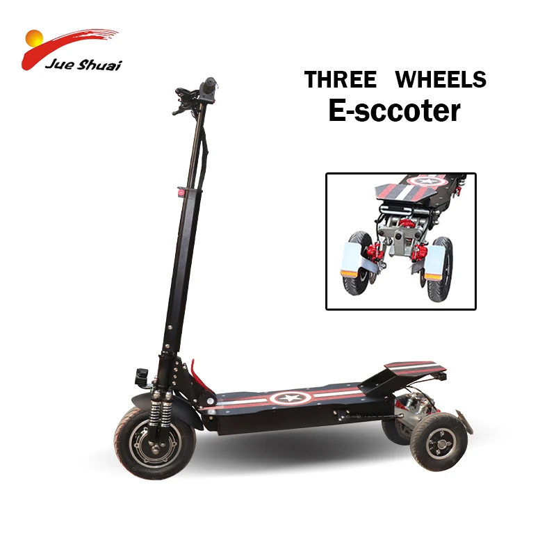 New Electric Scooter with 3 Wheels 48v1000w Front Motor Wheel Escooter for Trotinette Electrique Adult Outsider | Спорт и