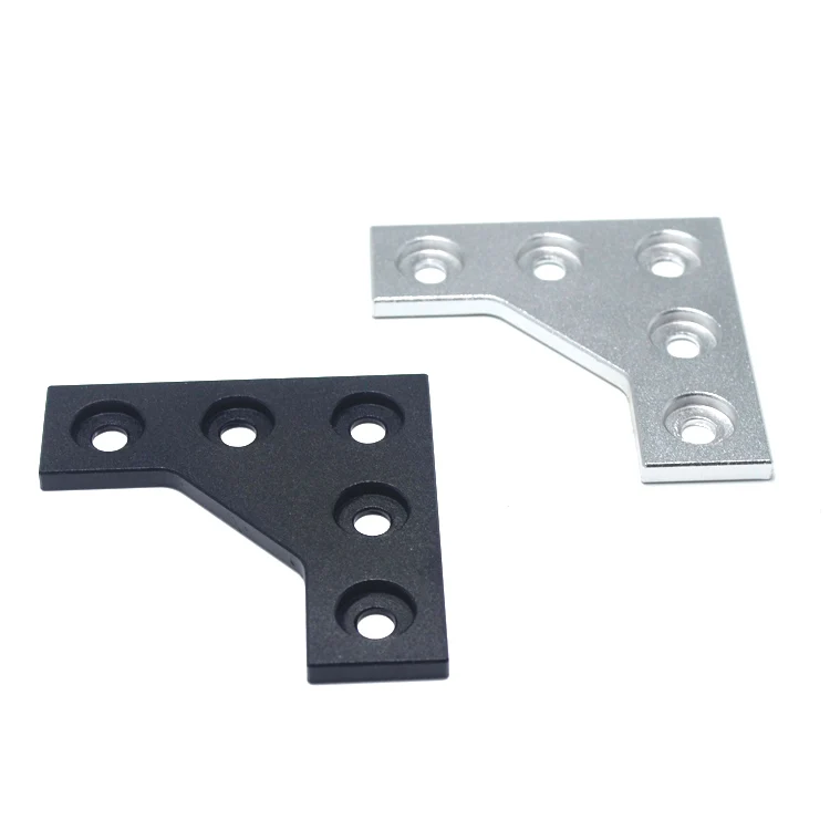 GIULY 10pcs 90 Degree Joining Plate 5 Hole Connector Plate for V-slot Aluminum Profile 2020