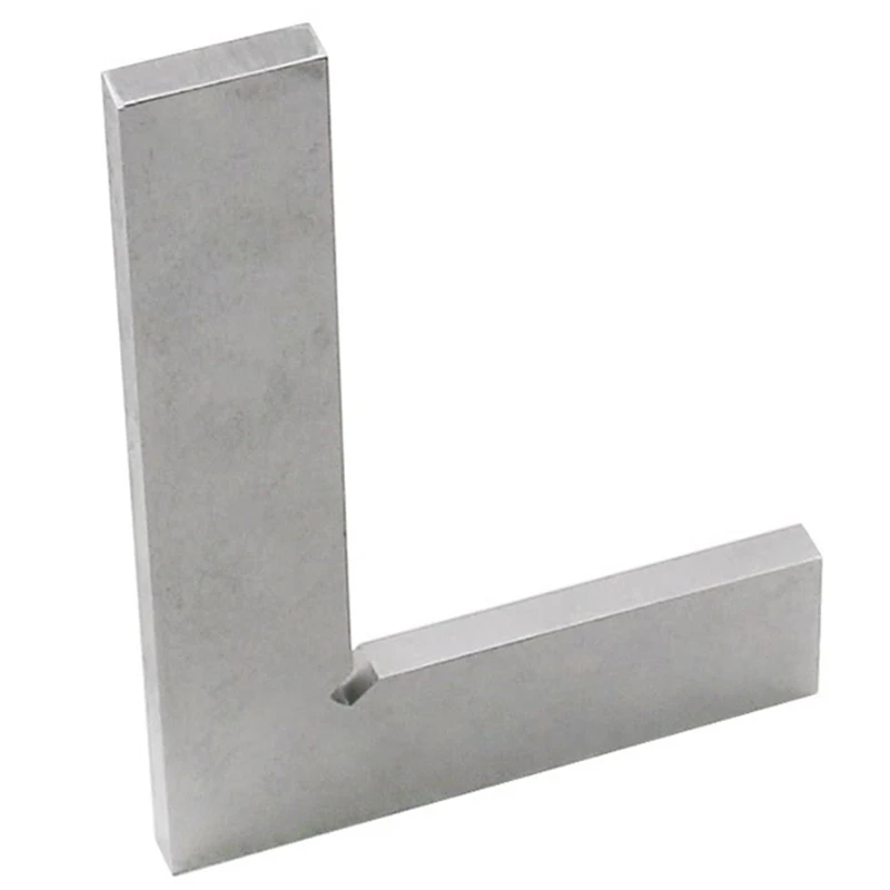 Silver Metal Steel 100 X 63Mm L Square Ruler Trial Square Ruler