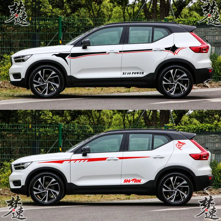 Для Volvo XC40 автомобильные наклейки Потяните цветы молодой личности модные автомобильные наклейки SUV XC40 украшения наклейки для автомобилей