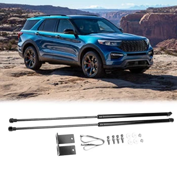 

2Pcs Front Engine Cover Bonnet Hood Shock Lift Struts Bar Support Arm Gas Hydraulic for Ford Explorer 2016 2017 2018
