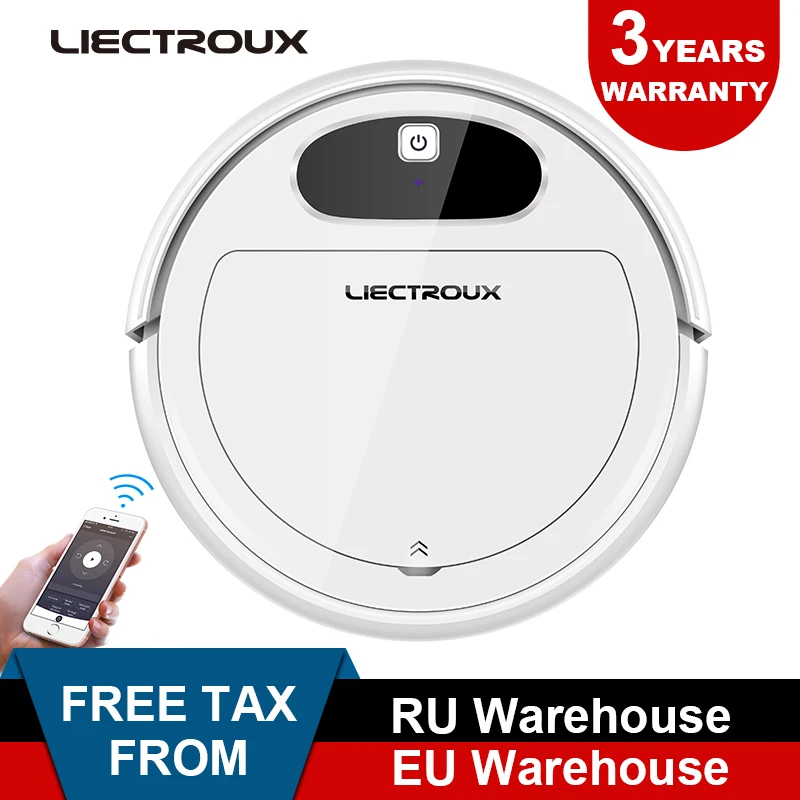 Робот пылесос Liectroux 11S приложение WiFi гироскоп и 2D навигация по карте