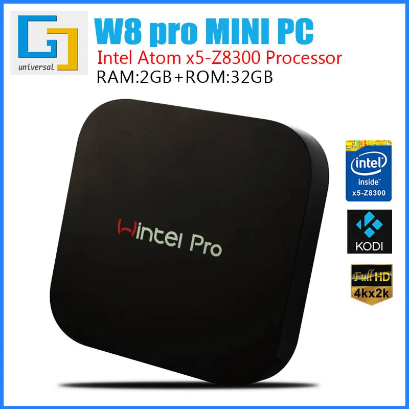 

W8 Pro Mini Computer Mini PC Intel Z8350 Win10 2G/3 2G BT4.0 WiFi