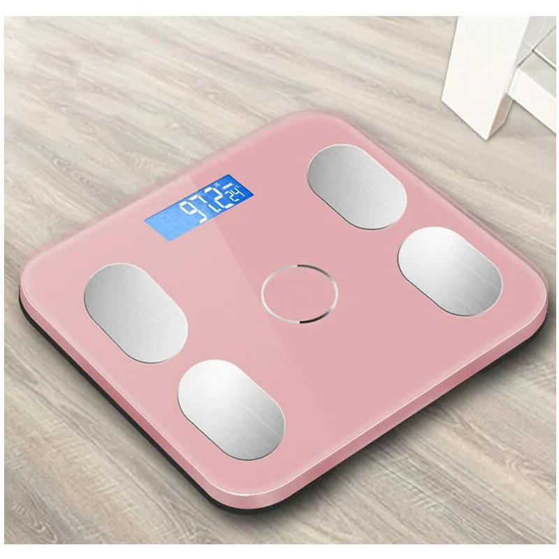 pink 180 кг домашние точные Bluetooth умные весы, электронные весы для управления здоровьем человека, весы для жиров и жира - Цвет: pink