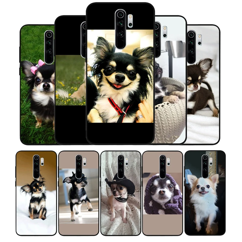 Chó Chihuahua Silicone Ốp Lưng Điện Thoại Redmi Note 8 7 Pro S 8T Cho Redmi 9 7A Bao xiaomi leather case cover