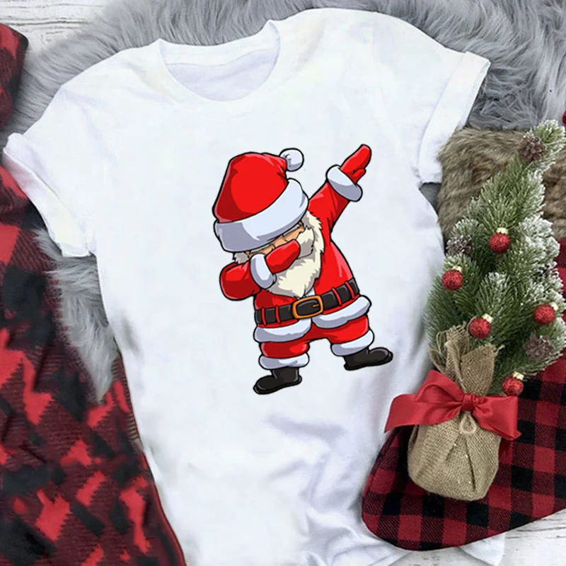 

Christmas Santa Dabbing Print Kids T Shirt Vogue Tee Shirt Korean Fashion Clothing Harajuku Boys Girls Short Sleeve Tees Hirts