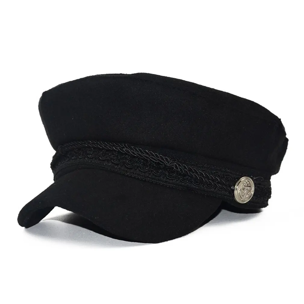 

Winter Hats for Women Military Cap Vintage Cotton Wool Beret Cap Gorras Planas Snapback Caps Female Casquette Ladies Headwear