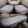 Funda de invierno para asiento de coche, conjunto completo de cojín delantero/trasero, antideslizante, corto, de felpa, Protector de cojín de asiento del coche ► Foto 3/6