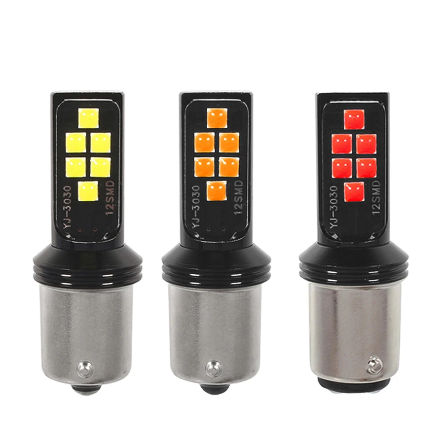 Лампы светодиодные 1156 Ba15s P21w 1157 Bay15d P21/5 Вт 3030 12SMD 2 шт. | Автомобили и мотоциклы