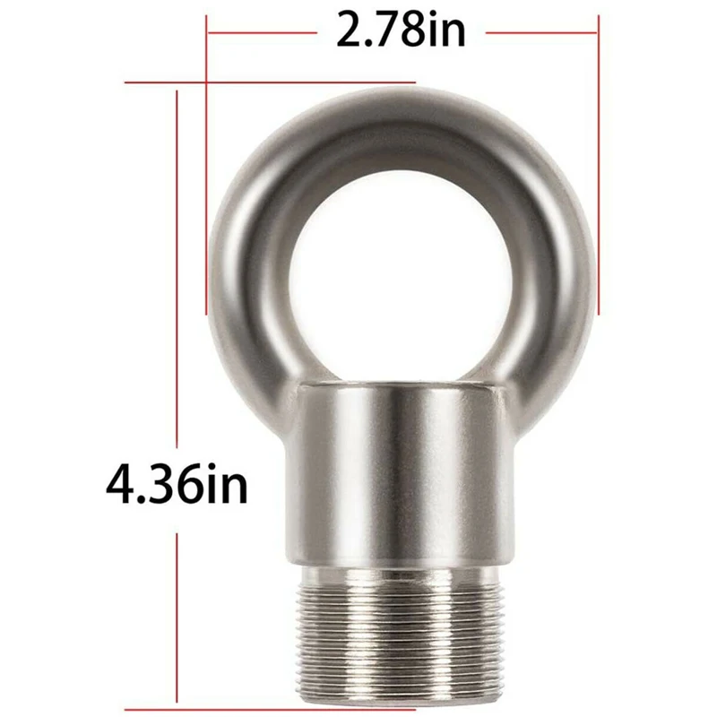 (Silver)Lifting Ring Tool MT0022 Alt 91-904551 Lifting Eye for Mercury Outboards with 1.5\