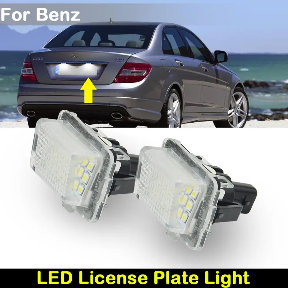 Для Benz C-CLASS W204 W205 W216 W218 E-CLASS W212 S-CLASS W221 W231 W222 светодиодный номерной знак светильник