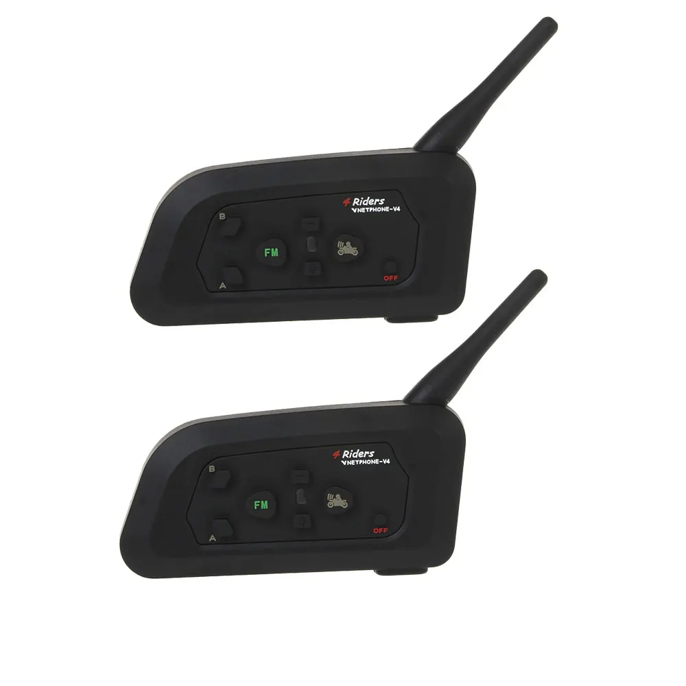 4 шт. Vnetphone V4 1200 м Bluetooth Шлем Интерком 4 всадника говорящая группа полный дуплексный мотоцикл Casco Walkie Talkie Interphone