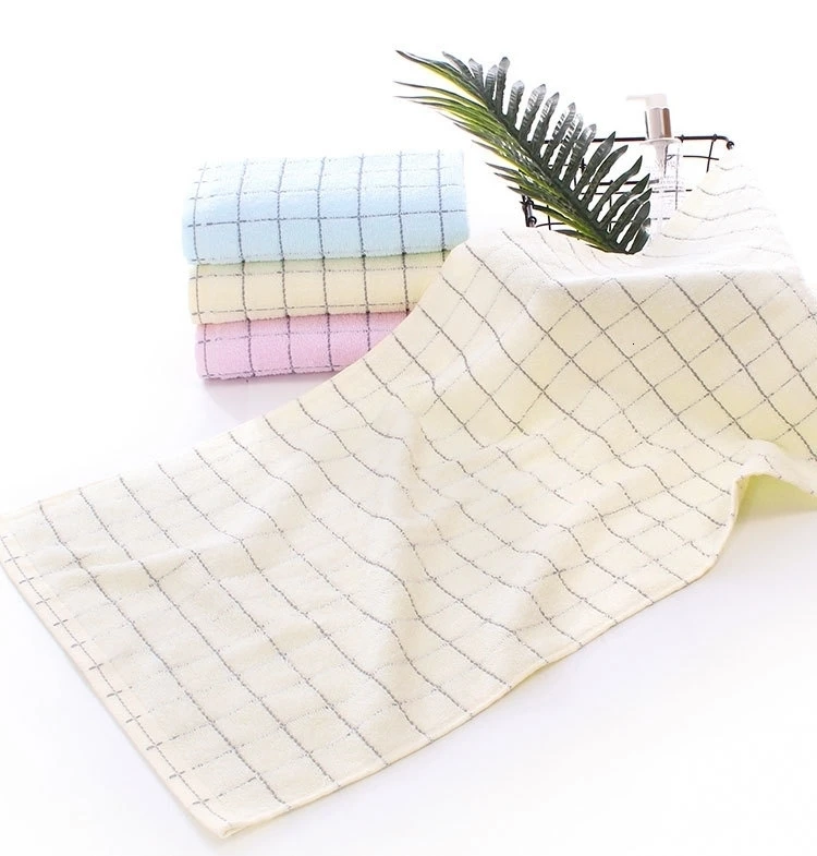 British Style Quality Cotton Large Towel Beach Sun Bath Steam Sauna Washcloth Travel Camping School Portable Gift Handkerchief