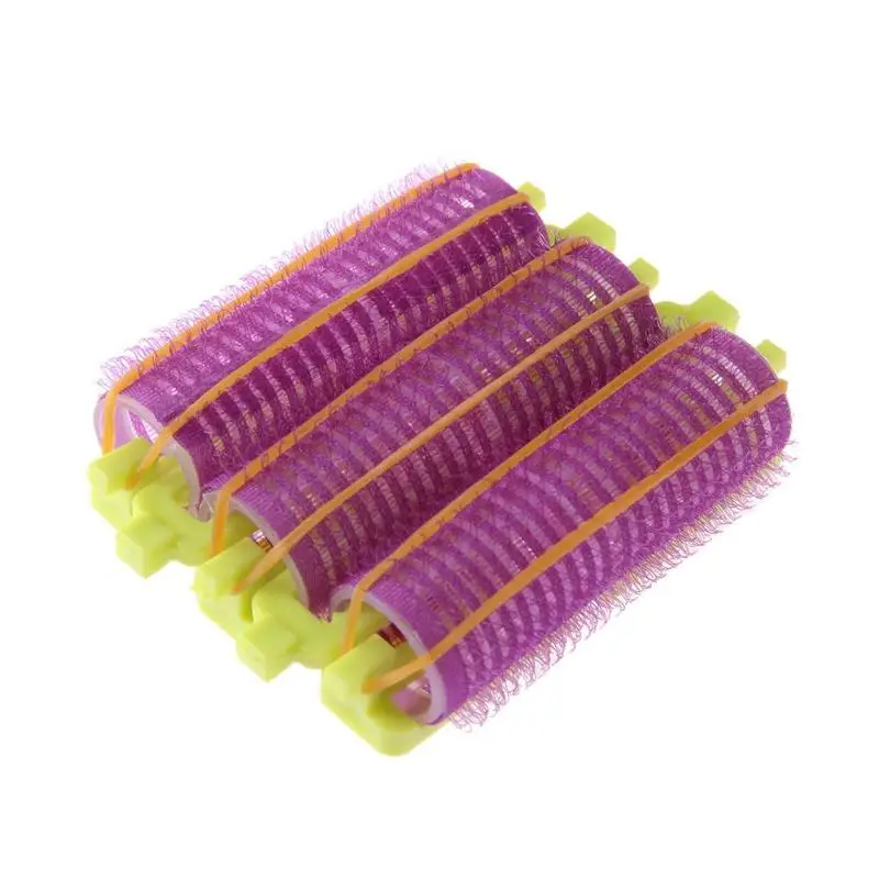Перманентная завивка волос ролик с резиновой лентой DIY пушистые бигуди Ролики с зажимами набор
