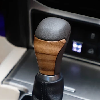 

For Toyota Prado 2018~2020 Gear Shift Knob Cover ABS Leather Trim Protective Anti-Scratch For Toyota Land Cruiser 2016~2020