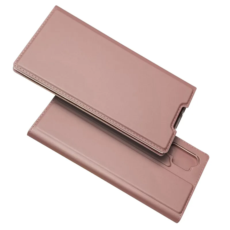 СПС samsung Galaxy Note 10 Pro Кожаный чехол для Coque samsung Galaxy Note 10 Pro Note10 чехол Магнитный флип-чехол для телефона - Цвет: Розовый