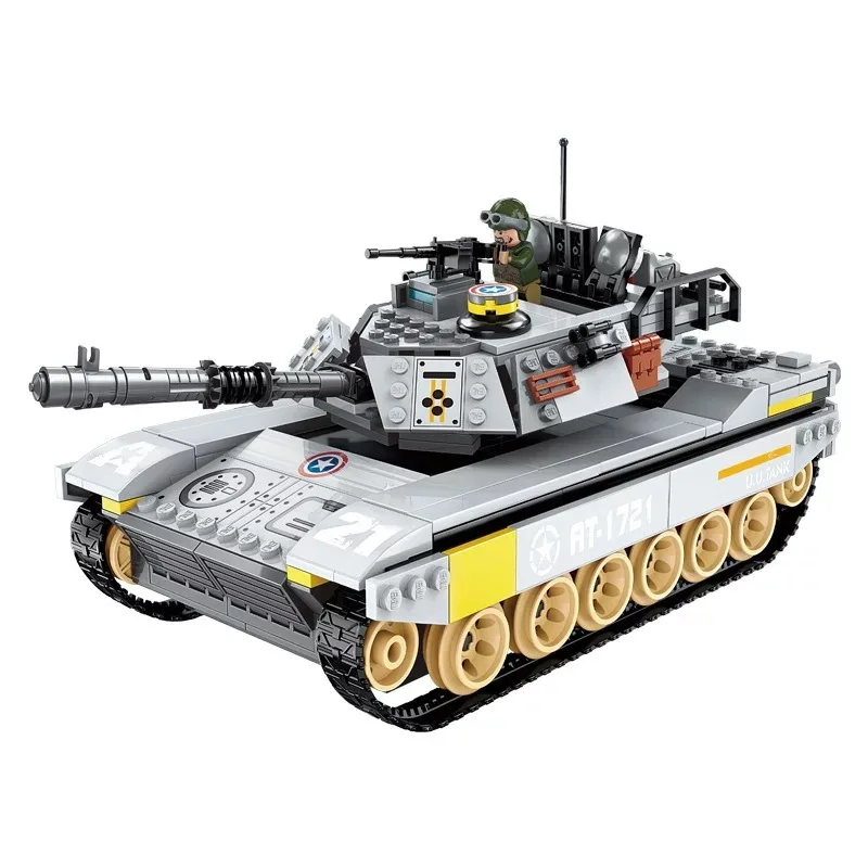

ENLIGHTEN Building Blocks 1721 Overlord Tank Dispatched Military zhan di ji pu Series DIY Assembled Building Blocks Boy Educatio